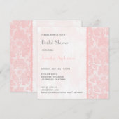 Romantic Lovely Pink Lace Vrijgezellenfeest Kaart (Voorkant / Achterkant)