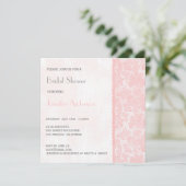 Romantic Lovely Pink Lace Vrijgezellenfeest Kaart (Staand voorkant)