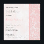 Romantic Lovely Pink Lace Vrijgezellenfeest Kaart<br><div class="desc">Alle standaardtekst kan volledig met uw eigen formuleringen worden aangepast, en u kunt de doopvonten, de grootte, de tekstplaatsing & de kleuren van de tekst ook veranderen. Om de tekst te veranderen slechts, gebruik personaliseren het optie. Voor meer uitgebreide veranderingen, gebruik de "pas het"optie aan. ( Gemakkelijk om aan een...</div>