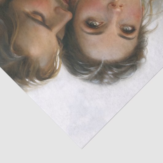 Romantic Lovers Gentle Embrace Decoupage Tissuepapier (Detail)