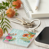 Romantic Luxe | Laat je leven bloeien Sleutelhanger (Voorkant Rechts)