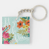 Romantic Luxe | Laat je leven bloeien Sleutelhanger (Achterkant)