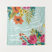 Romantic Luxe | Laat je leven bloeien Wandkleed (Voorkant)