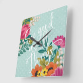 Romantic Luxe XI | Zie Goed in alles Vierkante Klok (Hoek)