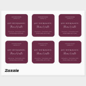 Romantic Luxury Love Design - Velvet Kiss Candle  Vierkante Sticker (Vel)