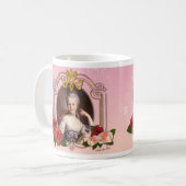 Romantic Marie Antoinette Mug Pink マグカップ Koffiemok (Voorkant links)