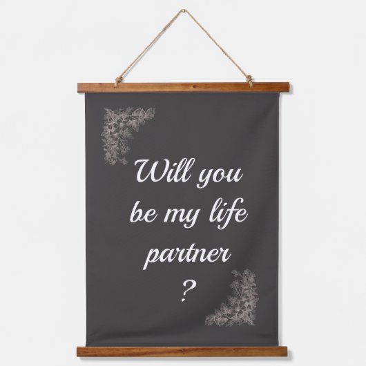 Romantic Marriage Proposal Art Posters Hangend Wandkleed (Voorkant 3)