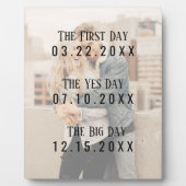 Romantic Married Couple Dates Afbeelding Typografi Fotoplaat (Voorkant)