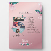 Romantic Married Couple Jubileum Foto collage Fotoplaat (voorkant)