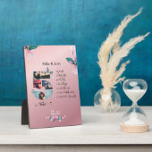 Romantic Married Couple Jubileum Foto collage Fotoplaat (Zijkant)