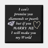 Romantic Marry Me Poem Magneet (Voorkant)