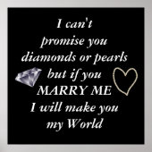 Romantic Marry Me Poem Poster (Voorkant)