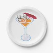 Romantic Martini Papieren Bordje (Voorkant)