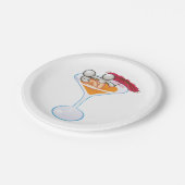 Romantic Martini Papieren Bordje (Gekanteld)