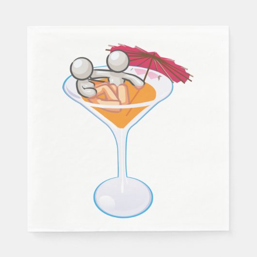 Romantic Martini Servet (Voorkant)