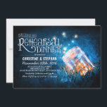 Romantic mason jar & fireflies repetitief diner kaart<br><div class="desc">Blauwe repetitie voor het diner, geïnspireerd door de romantische feestdag voor buitenhuwelijken. Casual, rustige en griezelige repetities voor moderne maar bruid. Romantische en droomachtige keuze voor degenen die van vuurvliegjes houden - kleine nachtlichten en plannen van het bruiloft/repetitief diner met maankwars. —Als u op de knop AANGEPASTE IT drukt, kunt...</div>