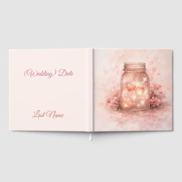 Romantic Mason Jar Wedding Guest Book Gastenboek
