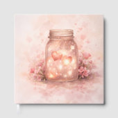 Romantic Mason Jar Wedding Guest Book Gastenboek (Voorkant)