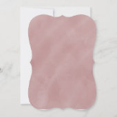 Romantic Mauve Pink White Greenery Weeding Invita Kaart (Achterkant)