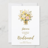 Romantic Mediterranean Glitter Bouquet Bridesmaid  (Voorkant)
