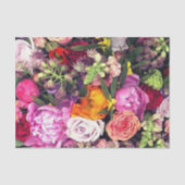 Romantic Meerkleurige Floral  Tissuepapier (Voorkant)