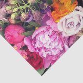 Romantic Meerkleurige Floral  Tissuepapier (Detail)