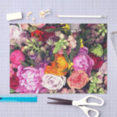 Romantic Meerkleurige Floral  Tissuepapier (Craft)