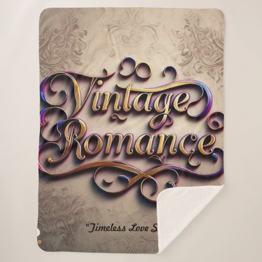 "Romantic Memories Linger" Sherpa Deken (Voorkant)