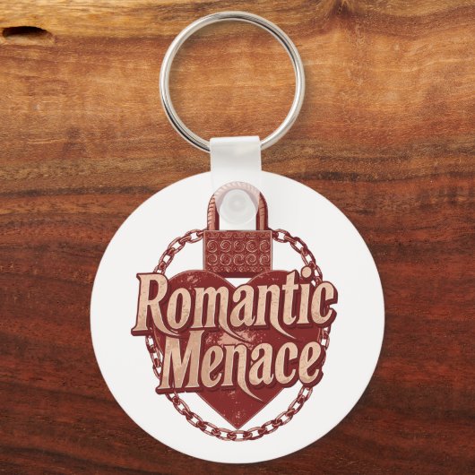"Romantic Menace" with Edgy Heart Lock Sleutelhanger (Achterkant)
