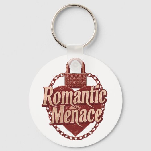 "Romantic Menace" with Edgy Heart Lock Sleutelhanger (Achterkant)