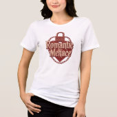 "Romantic Menace" with Edgy Heart Lock Tri-Blend Shirt (Voorkant)