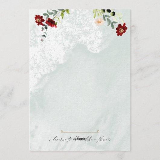 Romantic Merry Married Card Kaart (Achterkant)