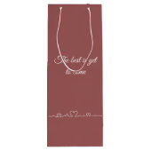 Romantic message personalized wijn cadeautas (Achterkant)