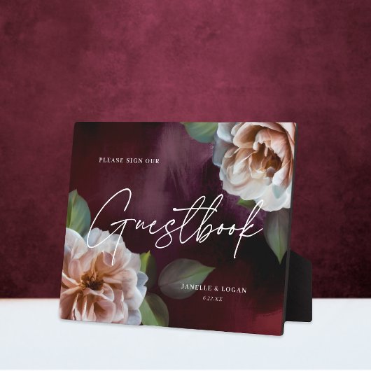 Romantic Midnight Garden Weddenschap Fotoplaat