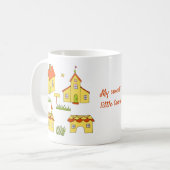 Romantic Mijn kleine stadje Minimalist Koffiemok (Voorkant links)