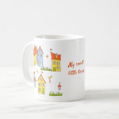 Romantic Mijn kleine stadje Minimalistische koffie Koffiemok (Voorkant links)