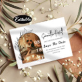 Romantic Minimale Arch sparen de Datum Uitnodiging