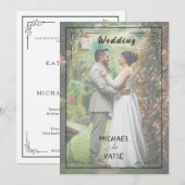 Romantic Minimalist Wedding | Clean Lines & White Kaart (Voorkant / Achterkant)