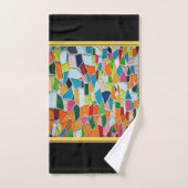 Romantic Modern Art Geometry mosaic Gold folie Bat Bad Handdoek (Handdoek)