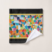 Romantic Modern Art Geometry mosaic Gold folie Bat Bad Handdoek (Wasdoekje)