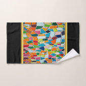 Romantic Modern Art Geometry mosaic Gold folie Bat Bad Handdoek (Handdoek)