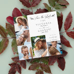 Romantic Modern Branches Collage 5 Foto's Couple Save The Date<br><div class="desc">Romantic de Moderne Tak collage 5 Foto's paar sparen de Datum. BELANGRIJKE OPMERKING: dit ontwerp maakt deel uit van een collectie en heeft andere gecoördineerde elementen die je in mijn winkel kunt vinden. Soms kan het moeilijk zijn om te verdoven en teksten of initialen op de design, als dat zo...</div>