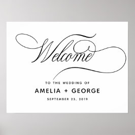 Romantic Modern Calligraphy Typography Script Poster