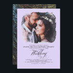 Romantic Modern Elegant Two Photos Wedding Invitat Kaart<br><div class="desc">Uitnodigingen voor Romantische,  elegante en moderne huwelijksfoto's</div>