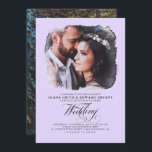 Romantic Modern Elegant Two Photos Wedding Invitat Kaart<br><div class="desc">Uitnodigingen voor Romantische,  elegante en moderne huwelijksfoto's</div>