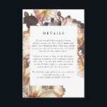 Romantic Modern Flower Floral bijlage-kaart Informatiekaartje<br><div class="desc">Een klassiek elegant ontwerp gemoderniseerd met tekst en de plaatsing van de Antiek moderne, geïnspireerde bloemen voor een fantastische romantische of zelfs bohemische bruiloft. floralen. De stijlvolle Boho bruiloft om de detailkaart te verfraaien om uw gasten richting, huisvesting, details in de klassieke Moderne floralen te geven. Stijlvolle klassieke bruiloft met...</div>
