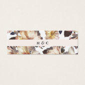 Romantic Modern Flower Floral Gift Registry Insert Mini Visitekaartjes (Voorkant)