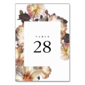 Romantic Modern Flower Floral Wedding Kaart (Voorkant)