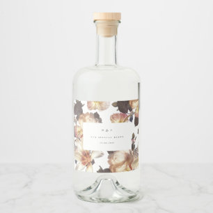 Romantic Modern Flower Floral Wedding Likeurfles Etiket