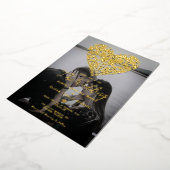 Romantic Modern Foto Folie Wedding Uitnodiging (Gedraaid)